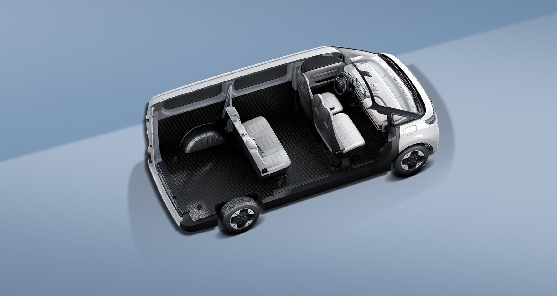 2026 MAXUS Dana V1 Electric Van — Compact Electric Cargo Van for export, cutaway showing the underfloor battery
