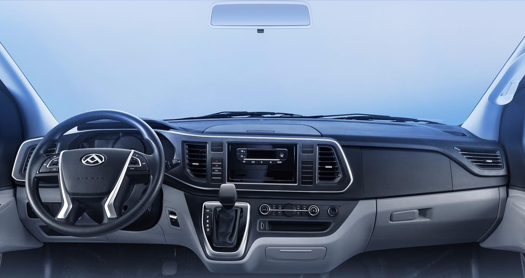 2026 MAXUS EV80 PRO — Electric Panel Van for export, dashboard and cabin interior